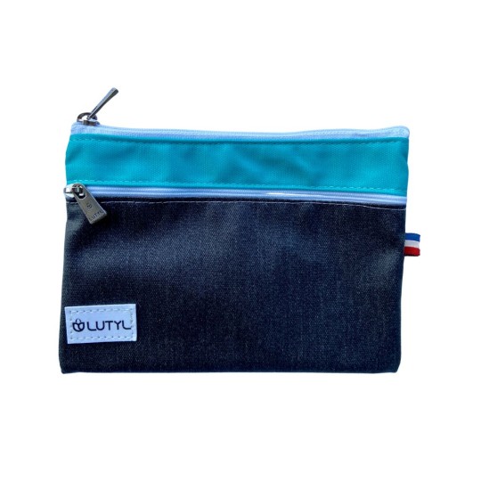Porte Monnaie XL br Noir bleu