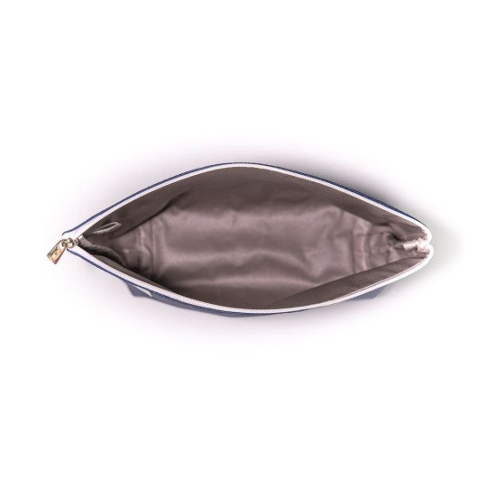 Trousse compacte Lutyl marine en toile enduite – fabriquée en France vue interieur