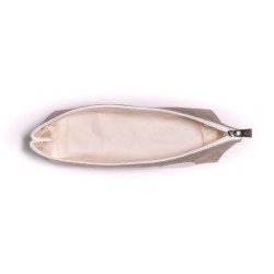 Trousse école LUTYL  taupe vue ouverte fond blanc