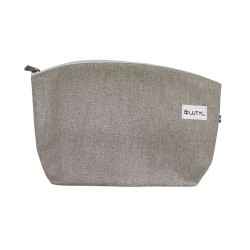 Trousse grande Lutyl bleu marine en toile enduite – fabriquée en France