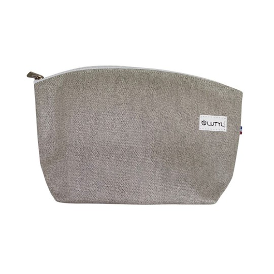 Trousse grande Lutyl bleu marine en toile enduite – fabriquée en France