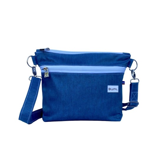 Sac Bandoulière br Bleu Denim 